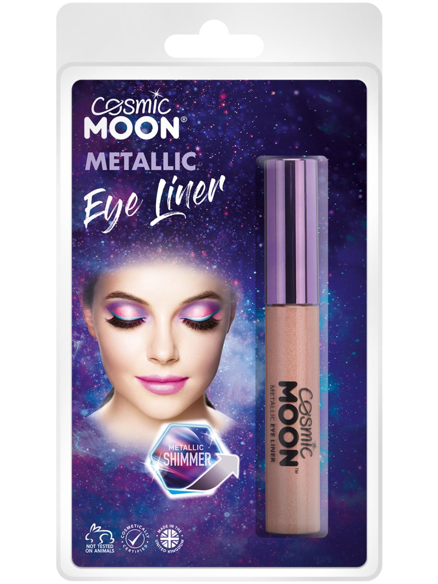 Smiffys Cosmic Moon Metallic Eye Liner, Rose Gold CD für Unisex