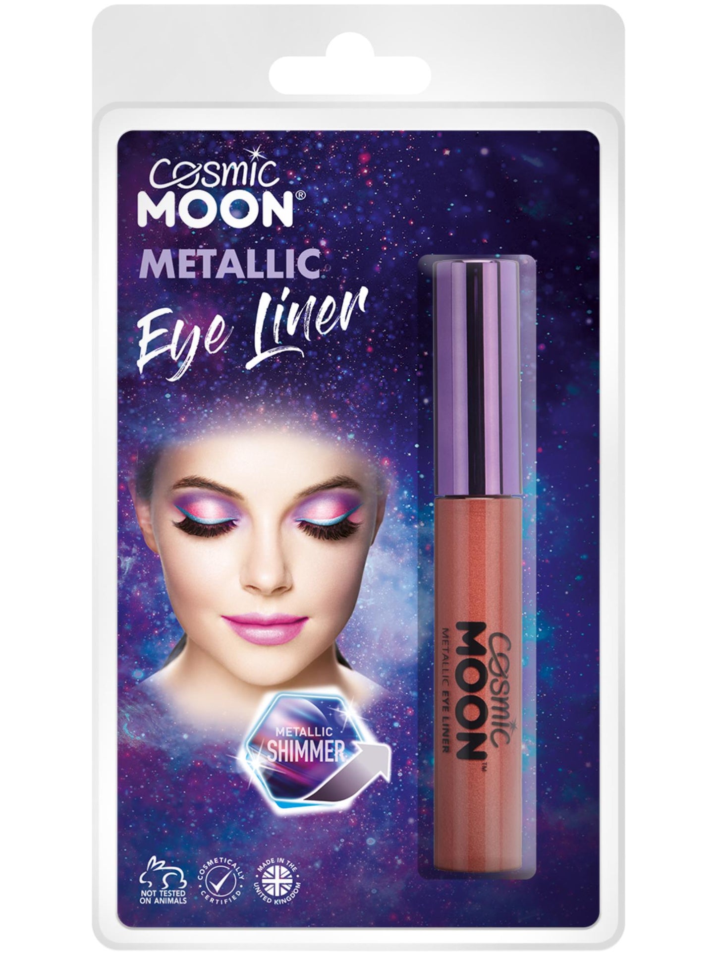 Smiffys Cosmic moon Metallic Eye Liner, Red CD für Unisex