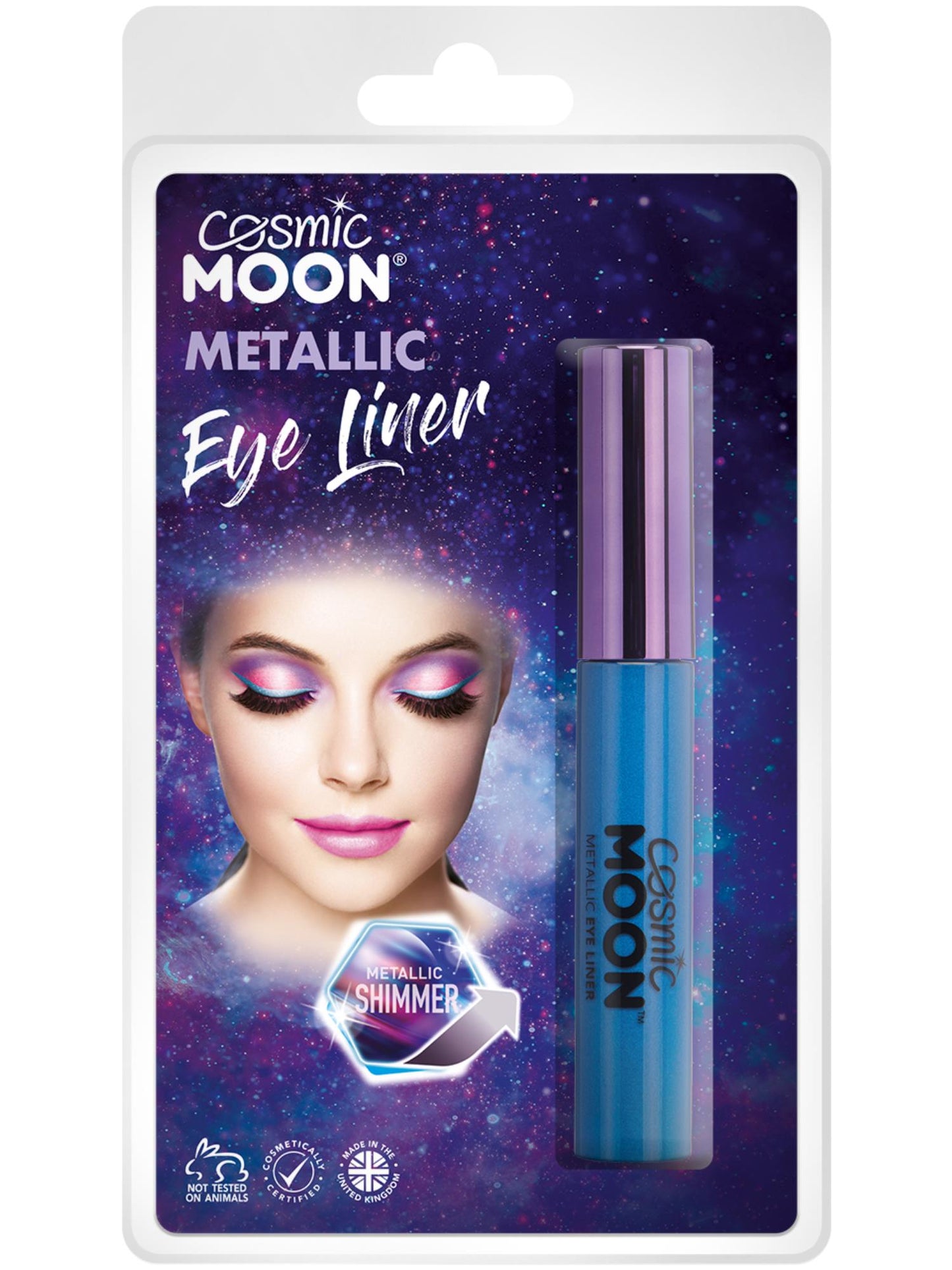 Smiffys Cosmic Moon Metallic Eye Liner, Blue CD für Unisex