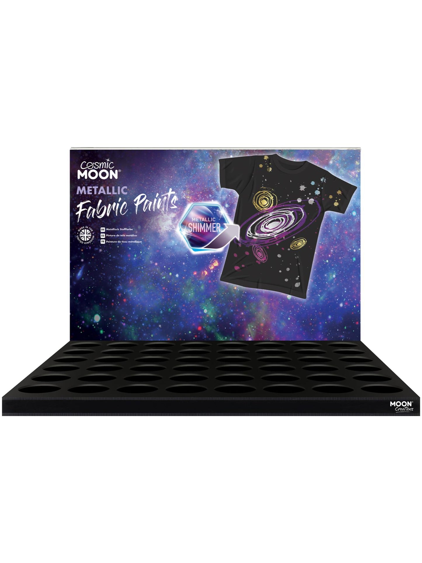 Smiffys Cosmic Moon Metallic Fabric Paint, SF für Unisex