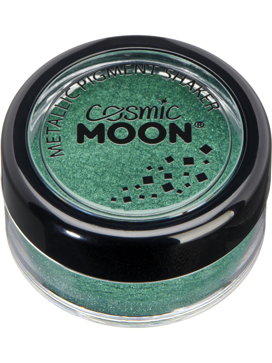 Smiffys Cosmic Moon Metallic Pigment Shaker, Green CD für Unisex