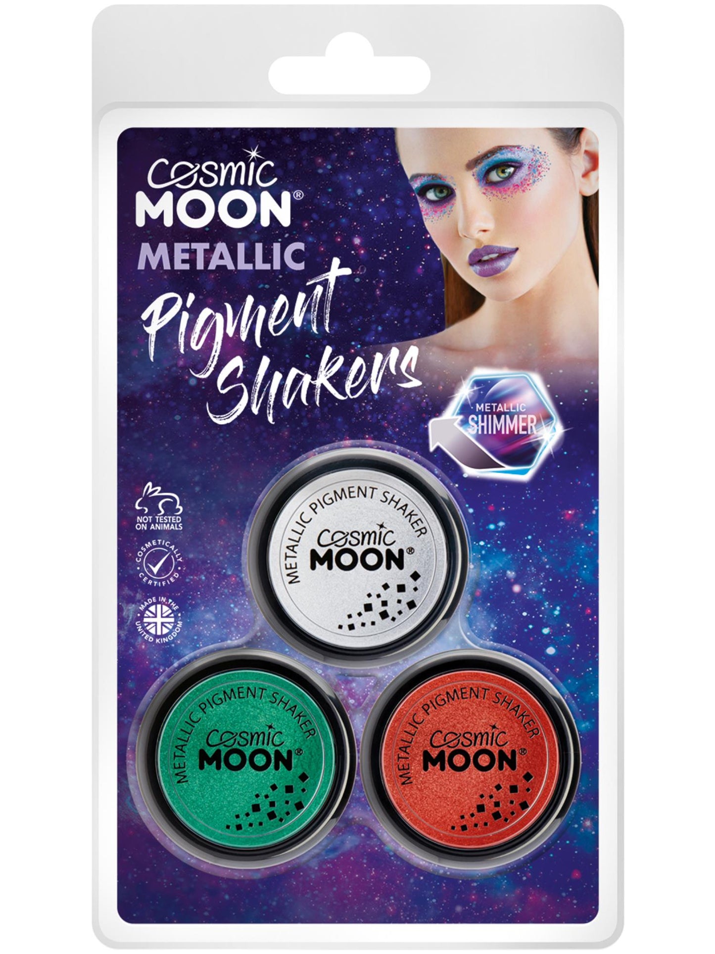 Smiffys Cosmic Moon Metallic Pigment Shaker, CD für Unisex
