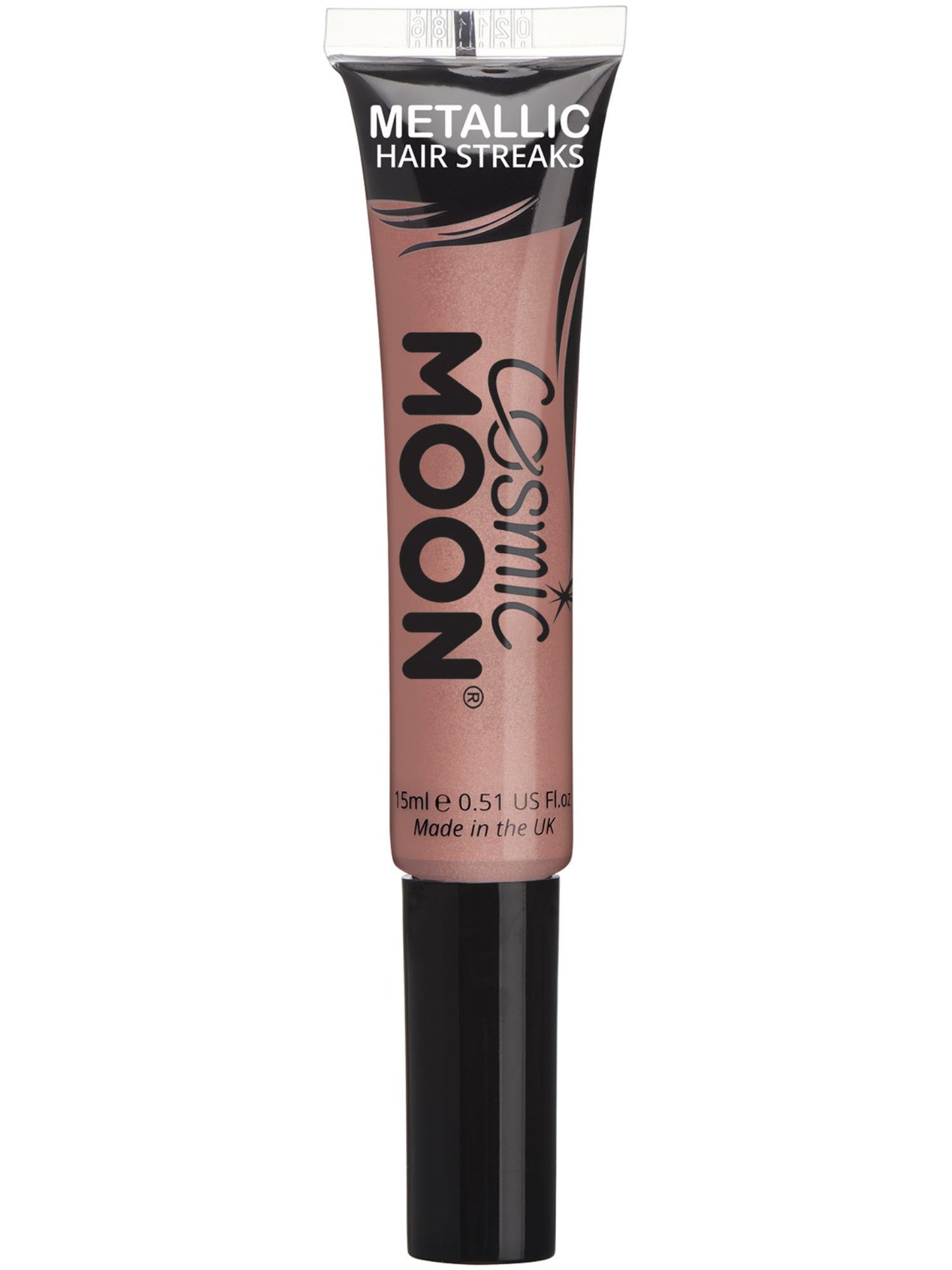 Smiffys Cosmic Moon Metallic Hair Streaks, Rose Gold CD für Unisex