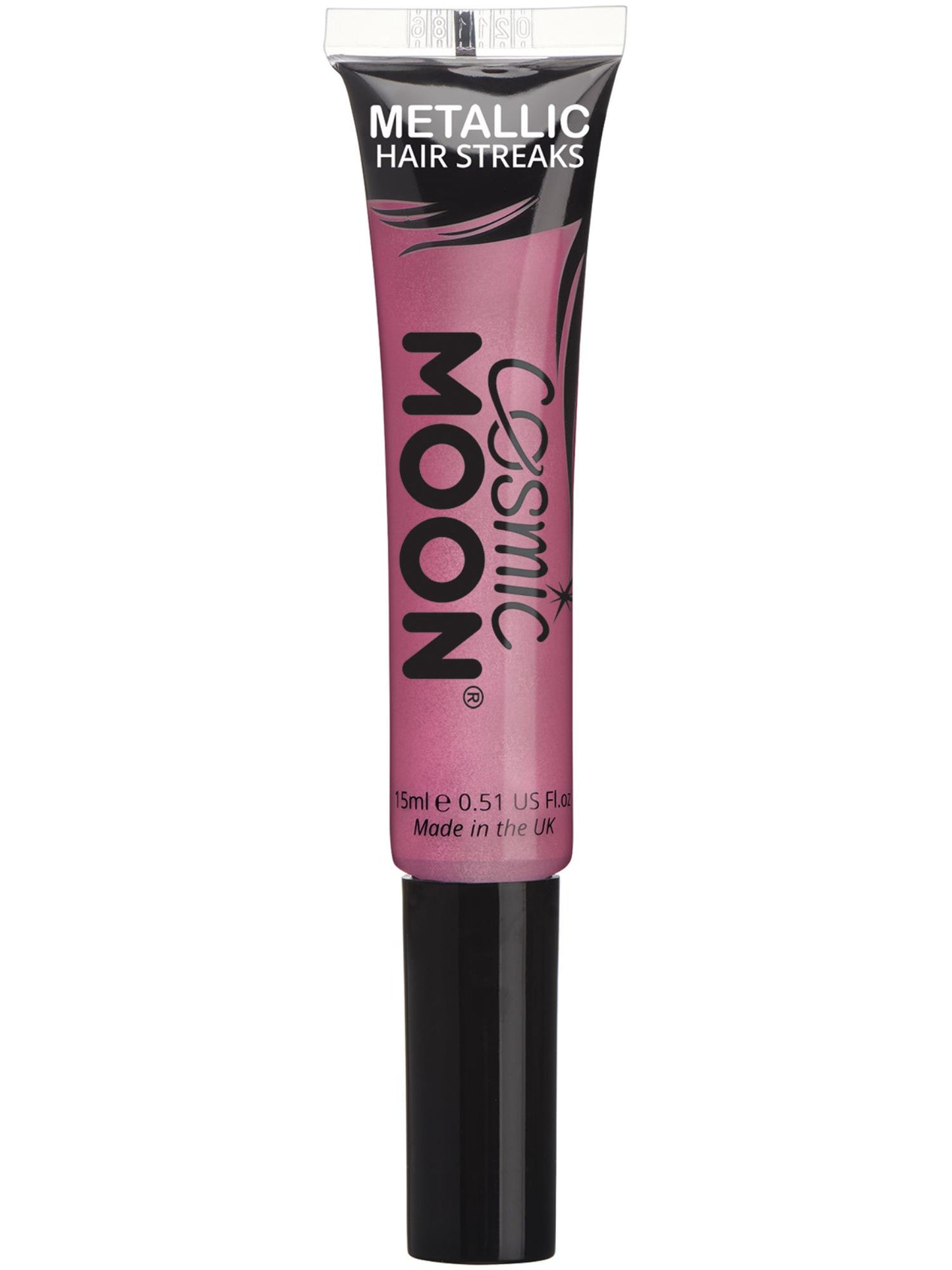 Smiffys Cosmic Moon Metallic Hair Streaks, Pink CD für Unisex