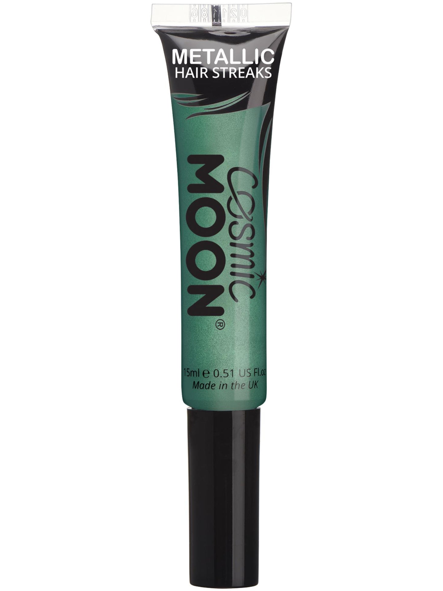Smiffys Cosmic Moon Metallic Hair Streaks, Green CD für Unisex