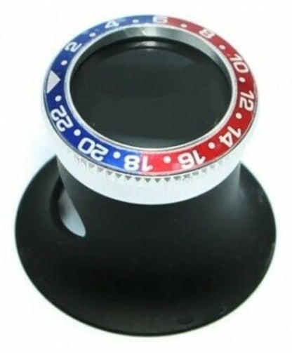 WATCHMAKER TOOLS Monokular-Lupe 5X mit Pepsi-Fassung – Produktansicht