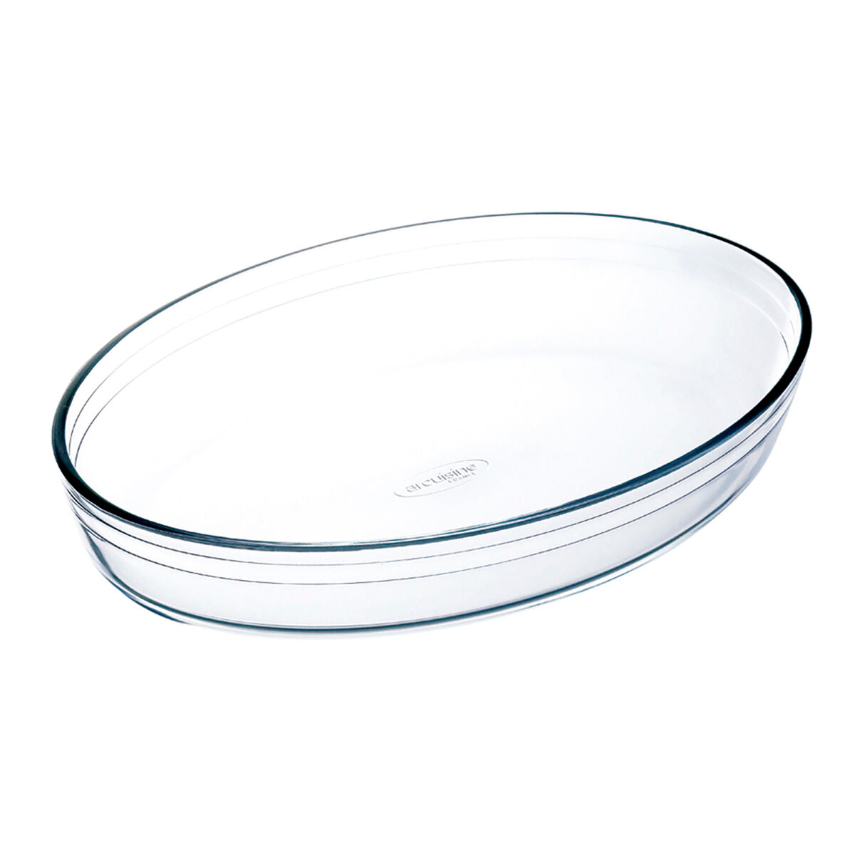 Ô Cuisine ovale Ofenschüsseln aus durchsichtigem Glas, 6er-Set – Seitenansicht