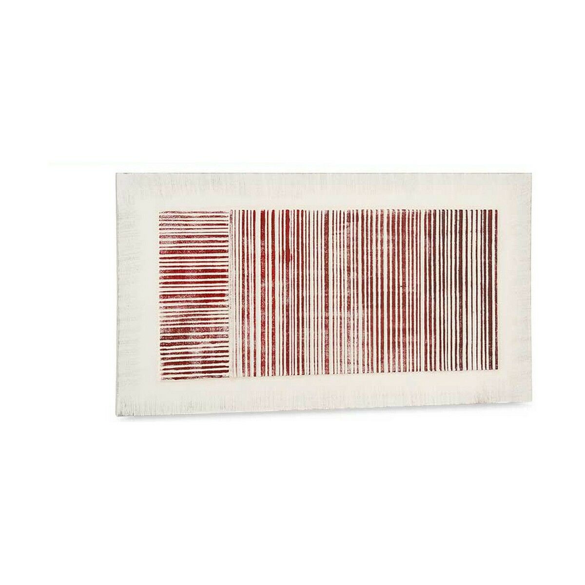 Gift Decor Leinwand 2er-Set mit weissen und rosa Streifen und Relief, 110 × 60 × 2,5 cm – Seitenansicht