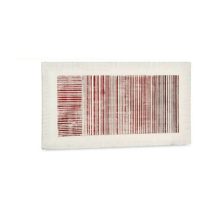 Gift Decor Leinwand 2er-Set mit weissen und rosa Streifen und Relief, 110 × 60 × 2,5 cm – Seitenansicht