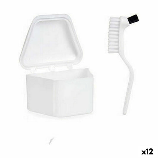 Set für Zahnprothesen Berilo Weiß Polypropylen (12 Stück)