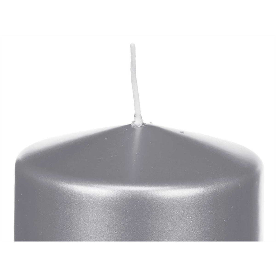 Acorde silberfarbene Wachskerzen im 12er-Set, ca. 9 x 10 x 9 cm – Detailansicht