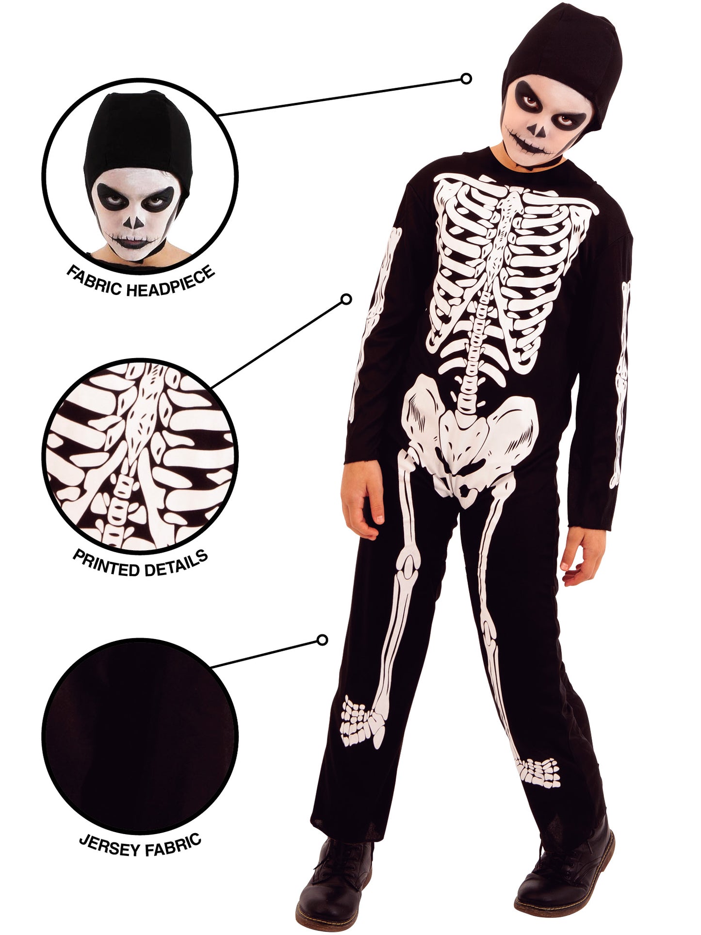 Rubies Skeleton Kinderkostüm für Jungen