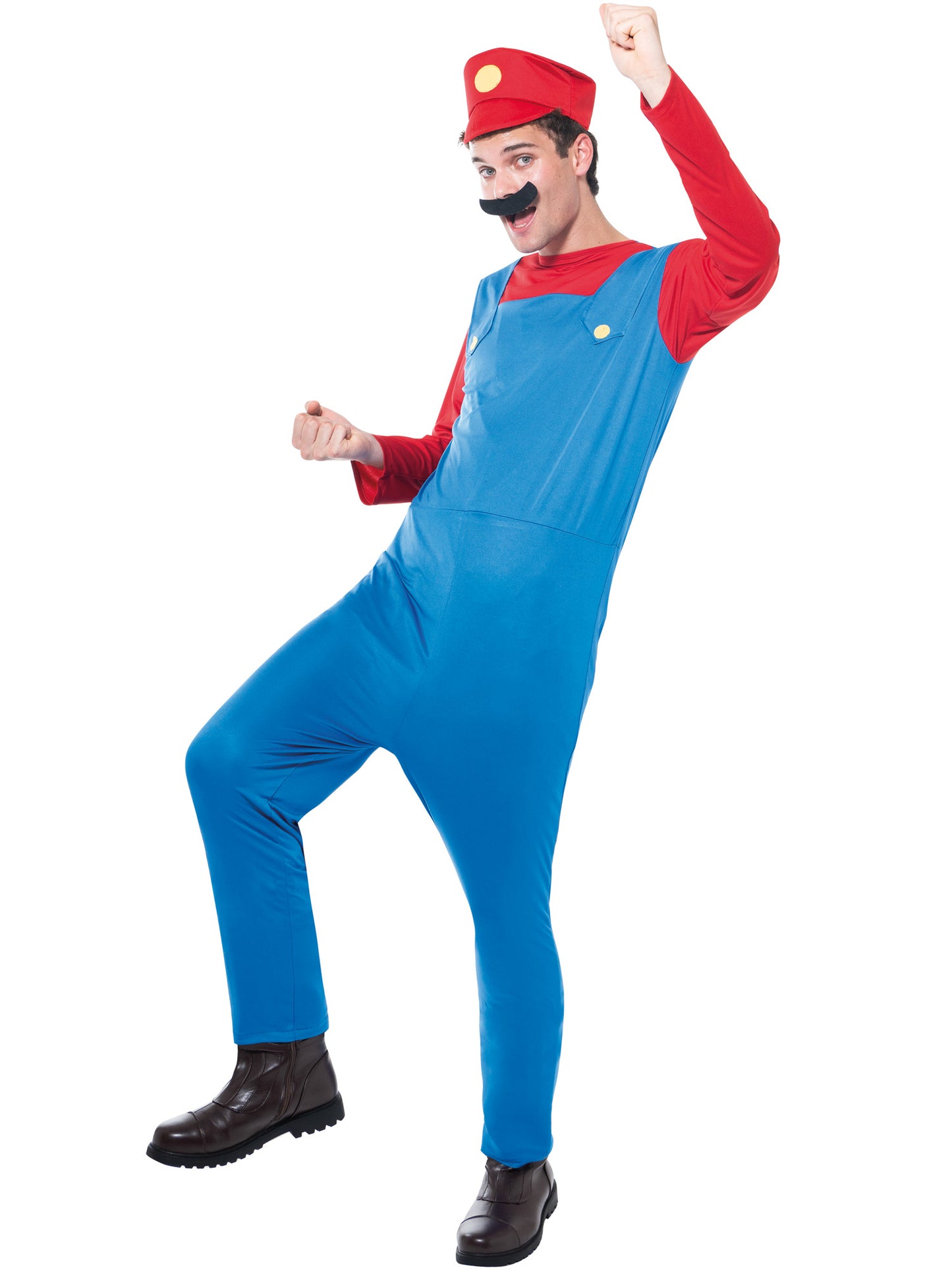 Rubies Italian Plumber Plumber Costume Kostüm für Erwachsene für Herren