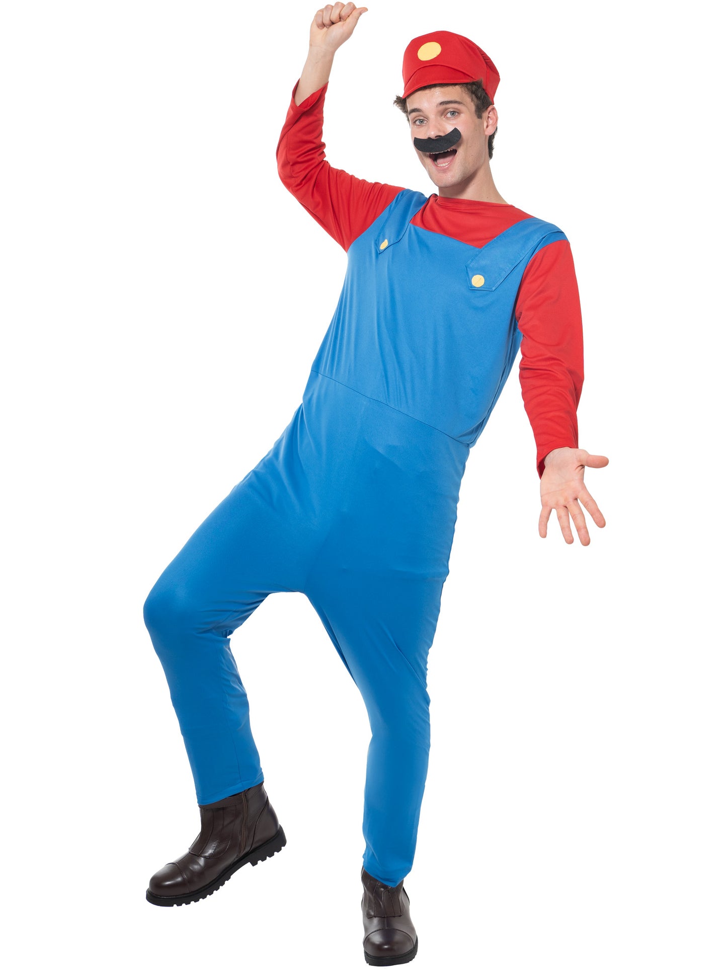 Rubies Italian Plumber Plumber Costume Kostüm für Erwachsene für Herren