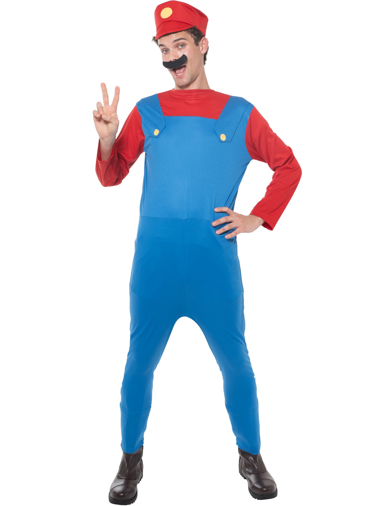 Rubies Italian Plumber Plumber Costume Kostüm für Erwachsene für Herren