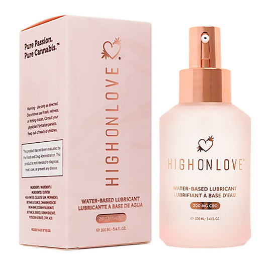 Gleitmittel Erdbeere High on Love 100 ml Sin aroma 1 Stücke