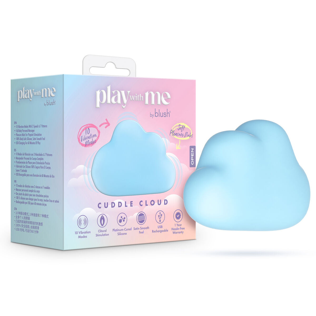 Massagevorrichtung Blush Play with me Blau