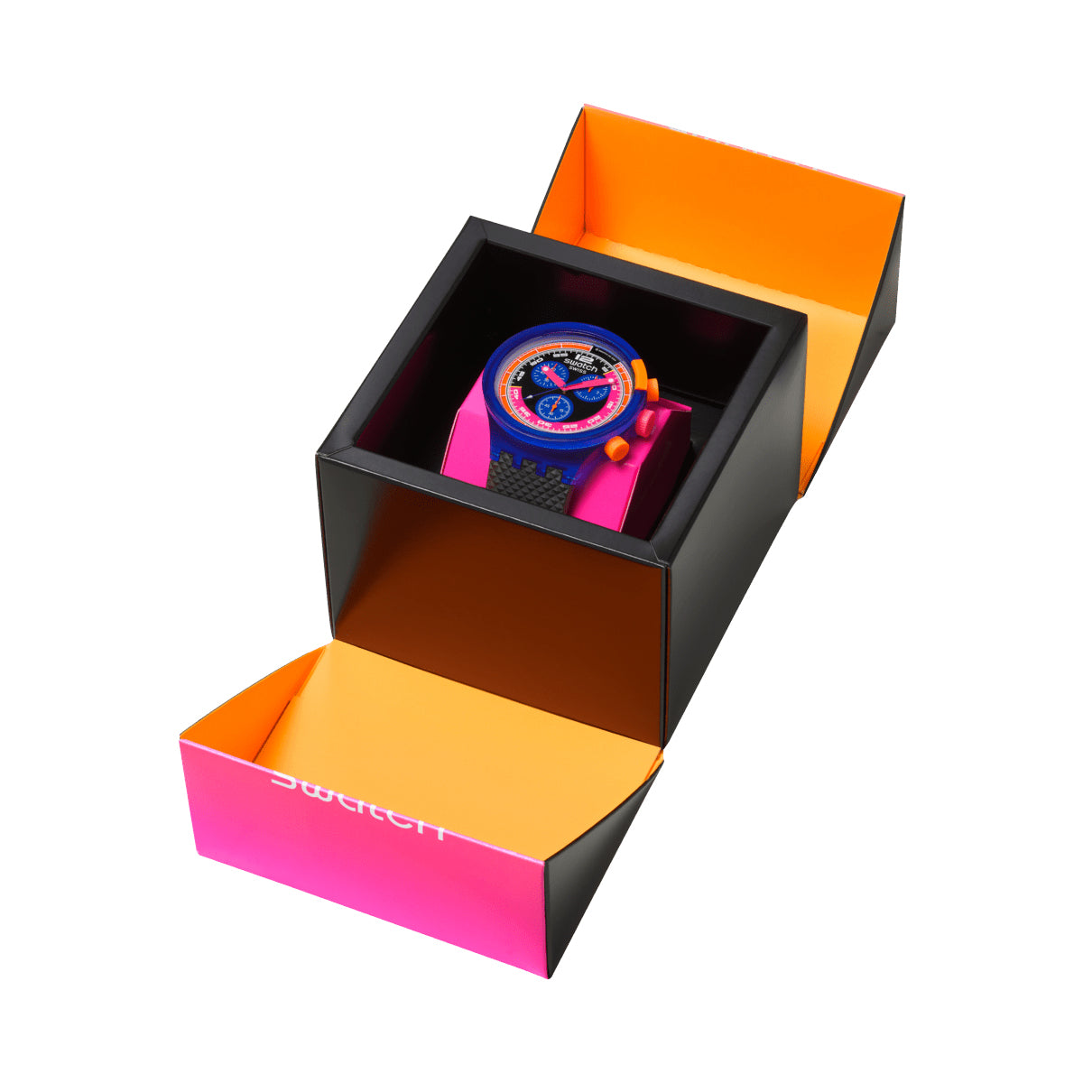 Swatch Neon Party To The Max Pay! Armbanduhr – Seitenansicht