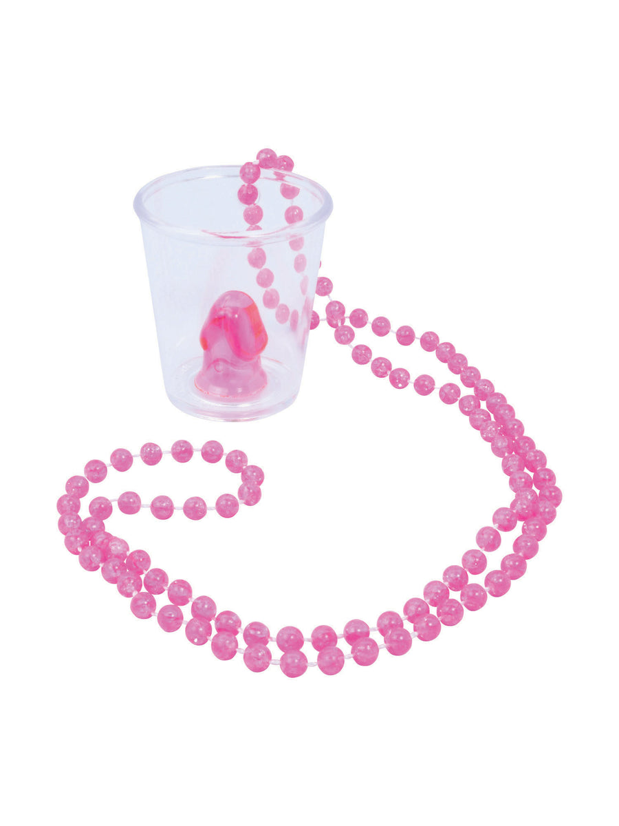 Rubies Willy Shotglass Necklace 90cm Bead Saucy Goods