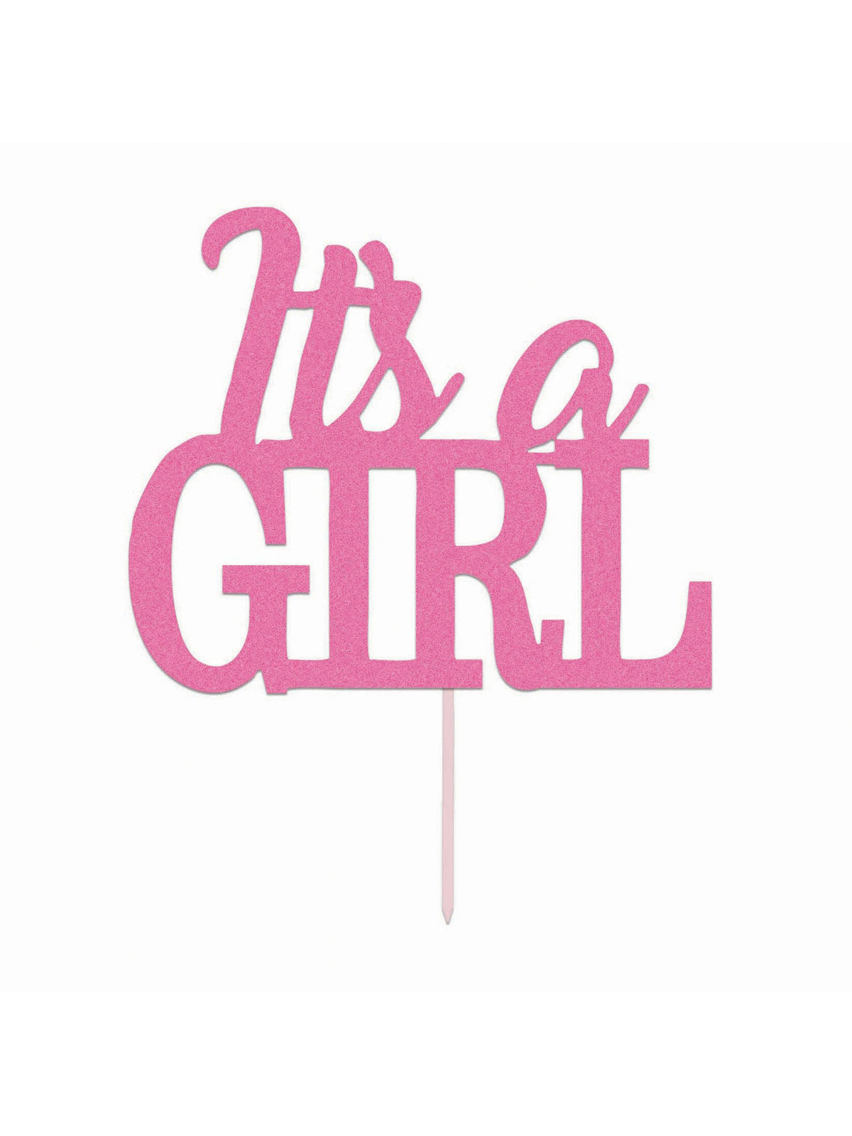 Rubies Diamond Cake Topper Lt Pnk Its a Girl Tablewear