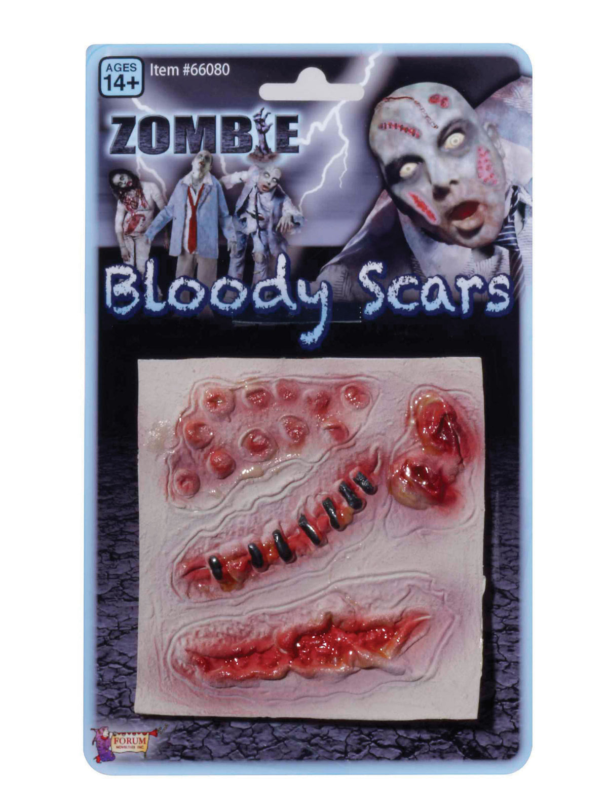 Rubies Zombie Scars Assorted Stick on Nasties