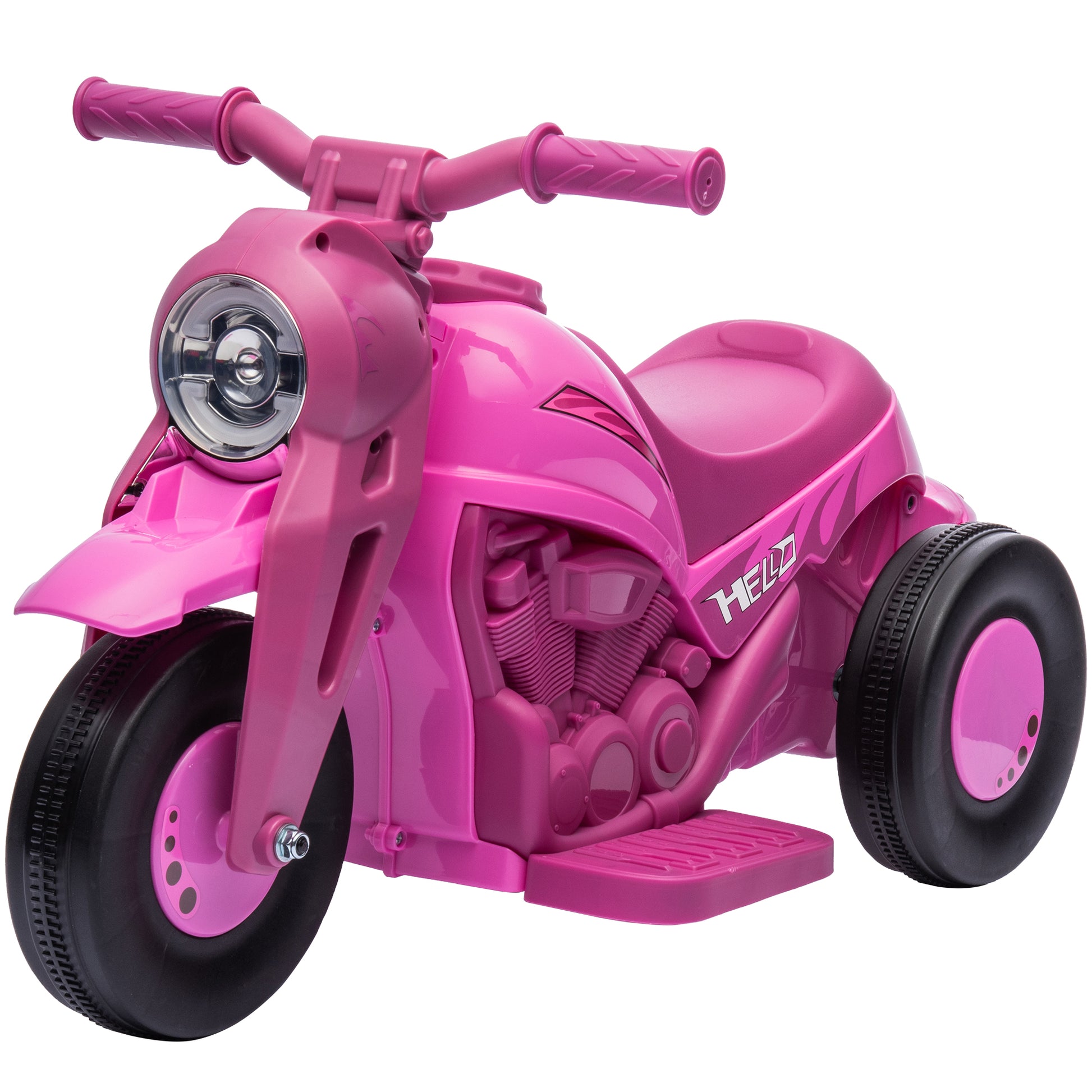 Pinkes Kinder Elektro-Motorrad mit Musik und Seifenblasen für 2-5 Jahre alt.