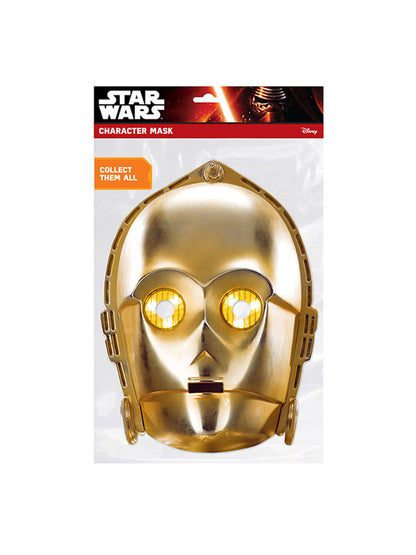 Rubies C-3PO Cardboard-Maske aus Karton – Produktansicht