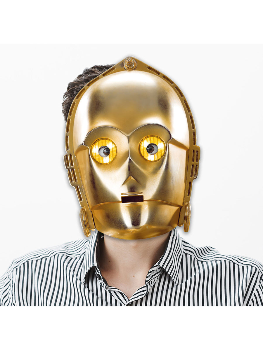 Rubies C-3PO Cardboard-Maske aus Karton – Detailansicht