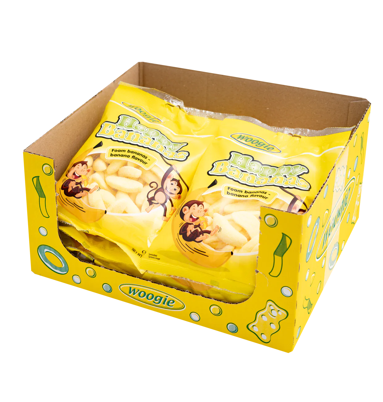 Woogie Schaumzucker Bananen 250g – Detailansicht