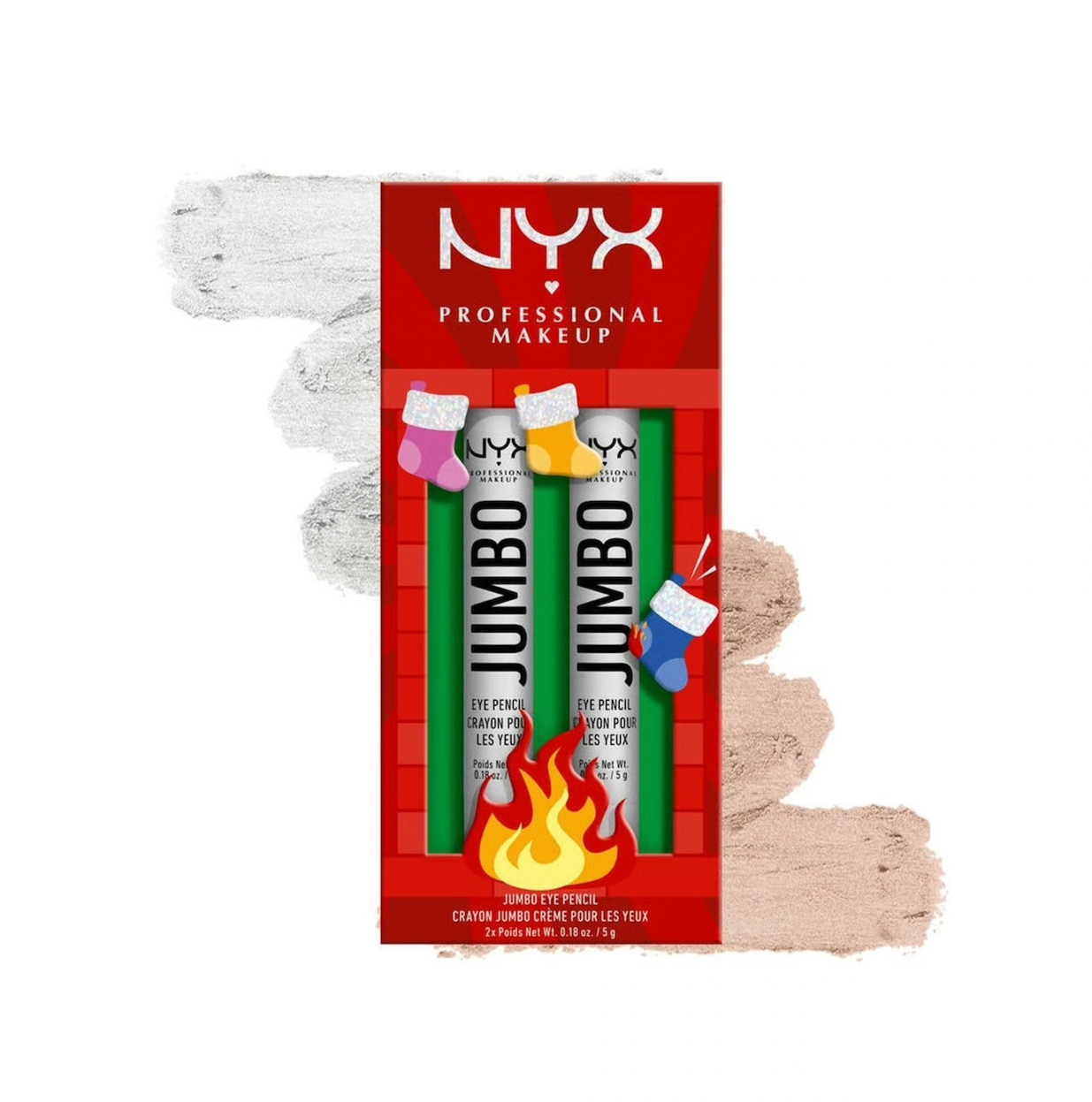 NYX NYX Jumbo Eye Pencil Duo 2 Stück Kajalstifte Augen-Make-up Set Kosmetik