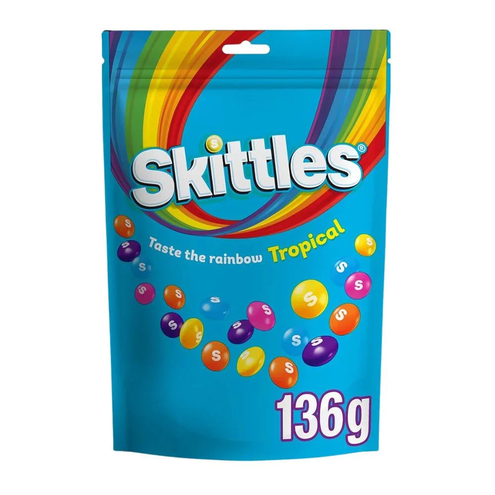 Skittles Vegan Chewy Sweets Tropical 136 g