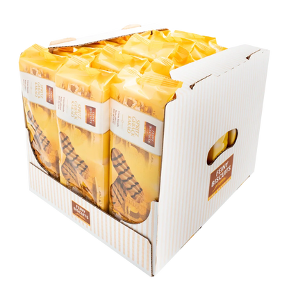 Feiny Biscuits Spritzgebäck Kakao 200 g – Knusprige Waffelrollen mit Vanillefüllung