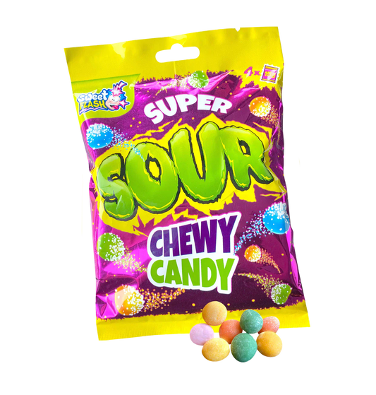 Super Sour Chewy Candy Kaubonbon 60g