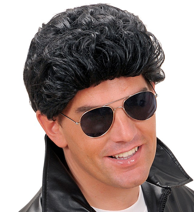 "PERÜCKE GREASER" schwarz - in Box Schwarz