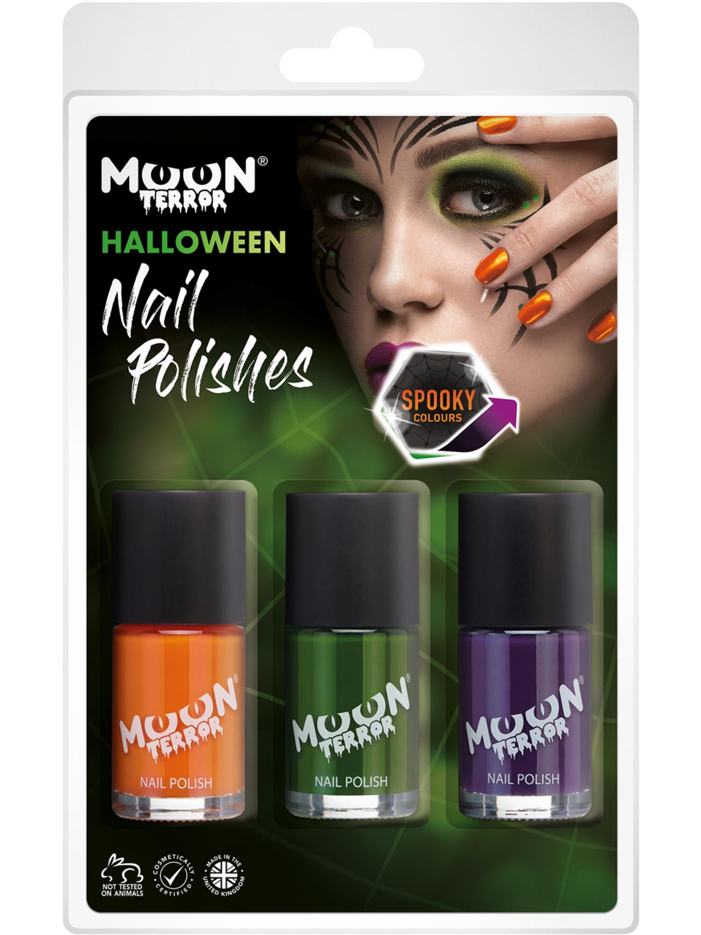 Smiffys Moon Terror Halloween Nail Polish, CD für Unisex