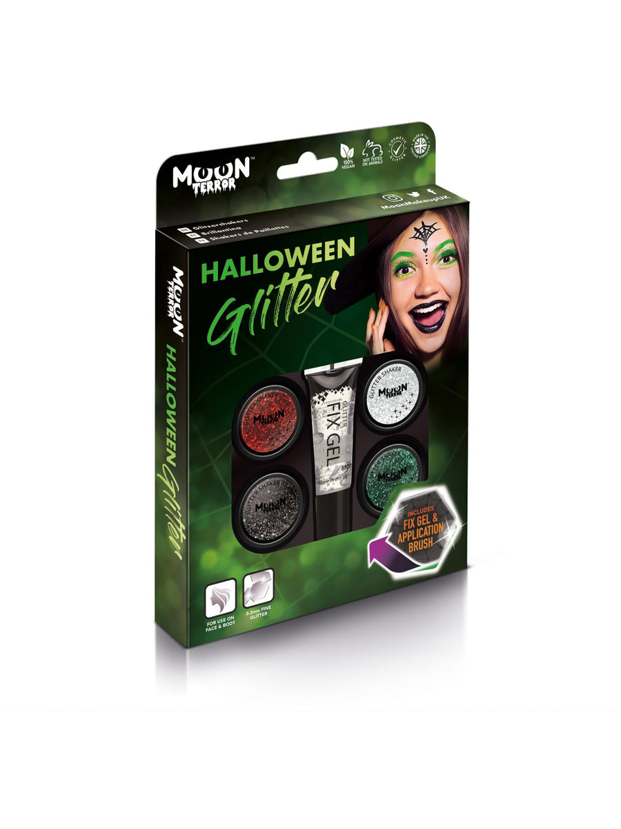 Smiffys Moon Terror Halloween Glitter Shakers CD Boxset MOON