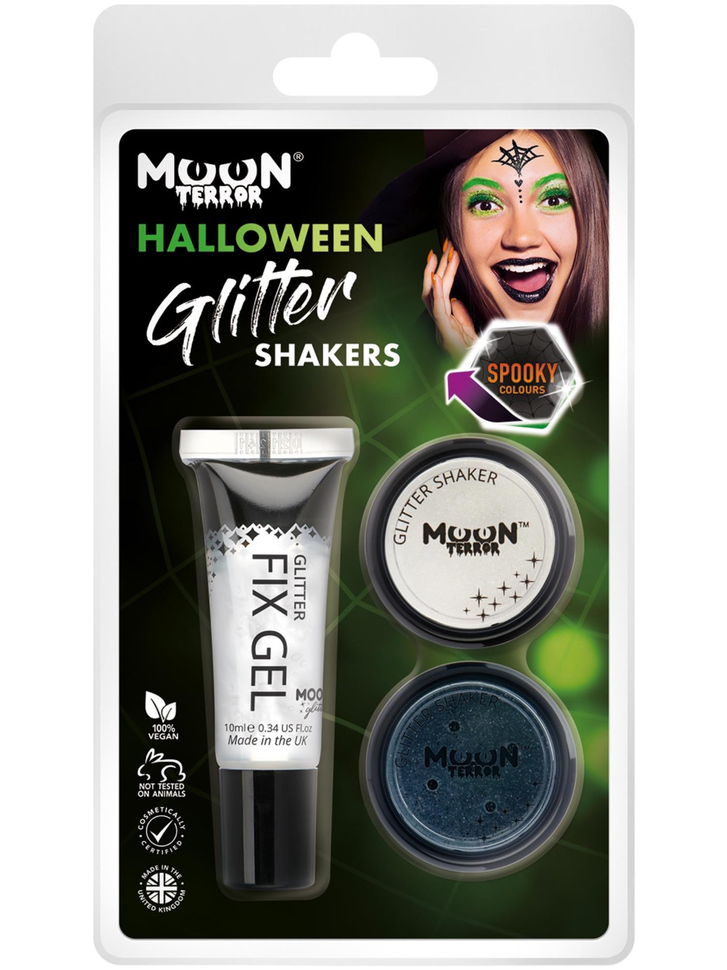 Smiffys Moon Terror Halloween Glitter Shakers, CD für Unisex