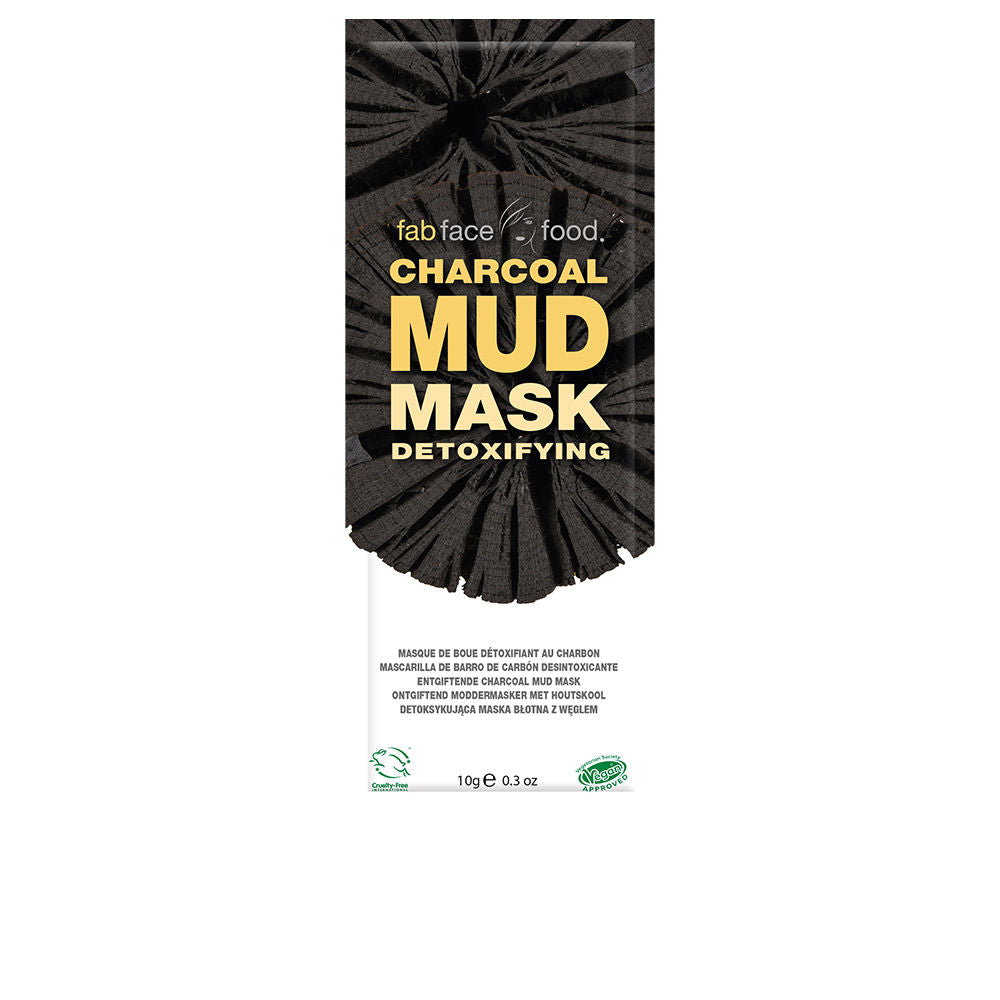 FAB FACE FOOD CHARCOAL detoxifying charcoal mud mask 10g