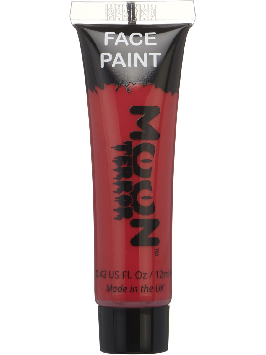 Smiffys Moon Terror Halloween Gesichts- und Körperfarbe Rot 12 ml