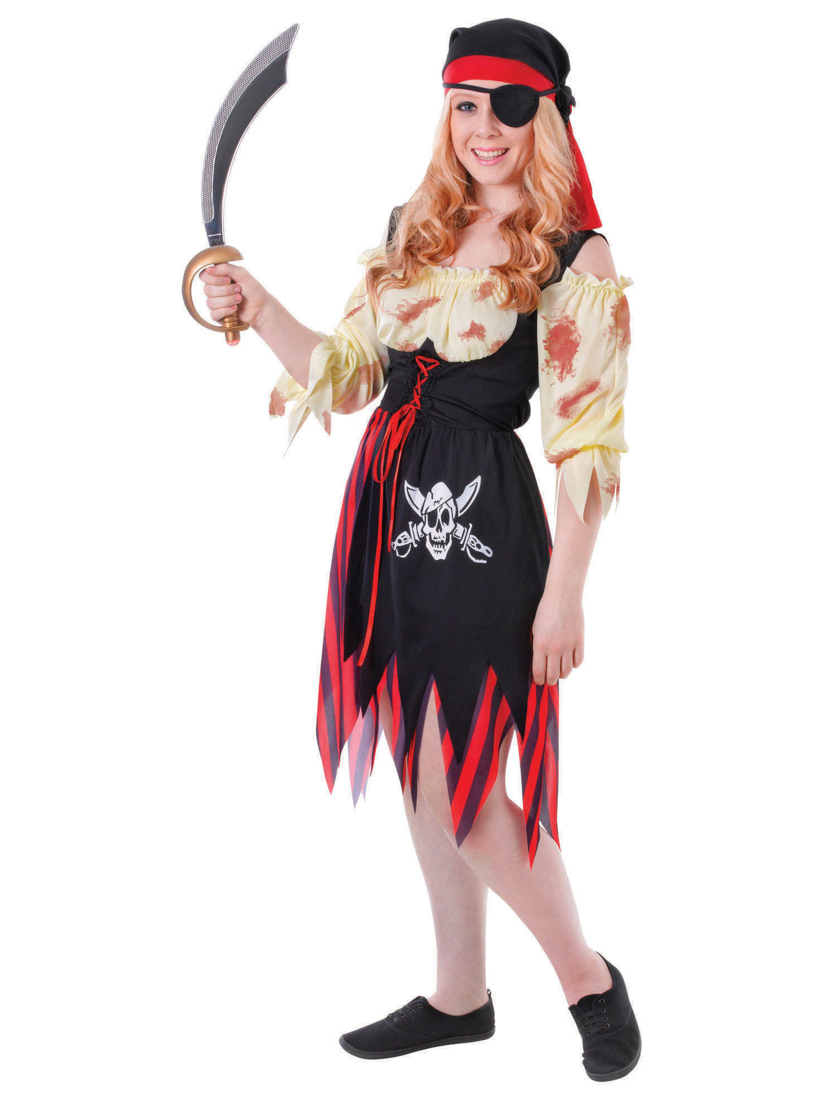 Rubies Pirate Girl Teen Kinderkostüm Bloodied für Mädchen