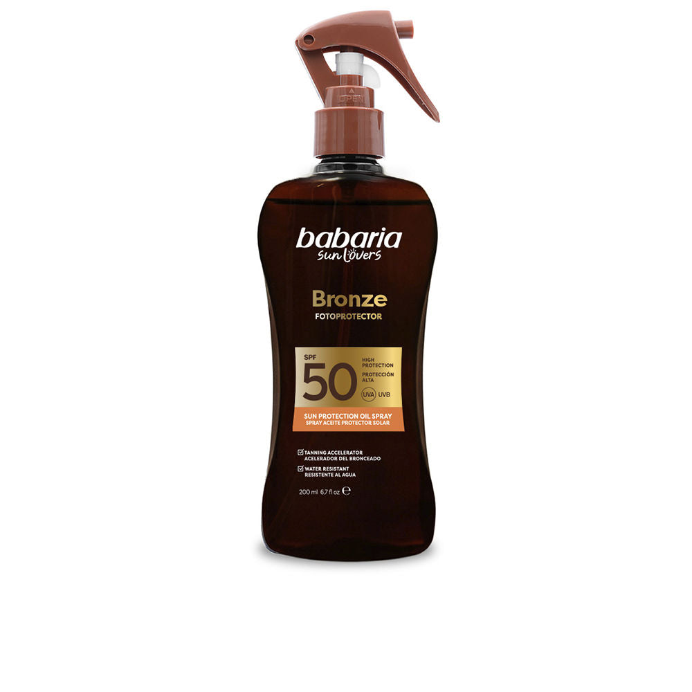 SUN LOVERS BRONZE spray aceite protecor solar SPF50 200 ml