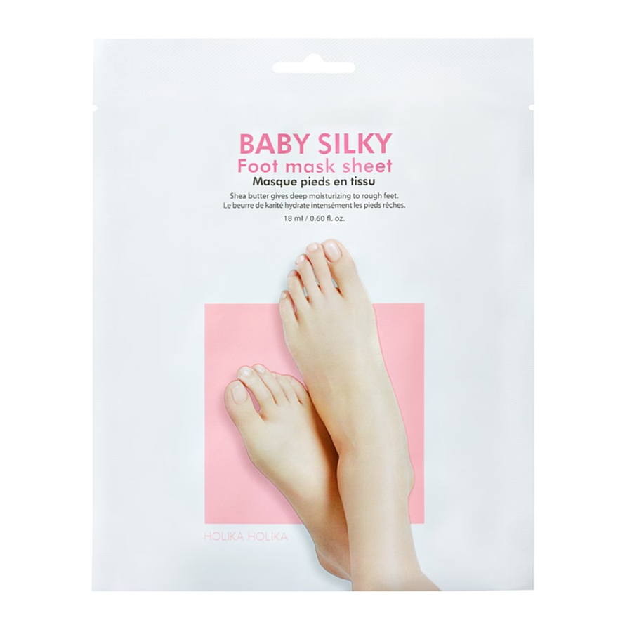 HOLIKA HOLIKA Baby Silky Foot Mask Fußmaske pflegend und feuchtigkeitsspendend Kosmetik