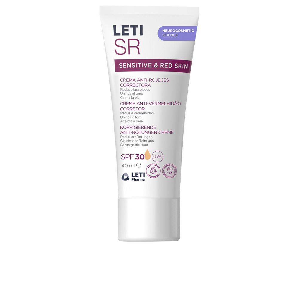 LETISR SENSITIVE &amp; RED SKIN corrective anti-redness cream SPF30 40 ml