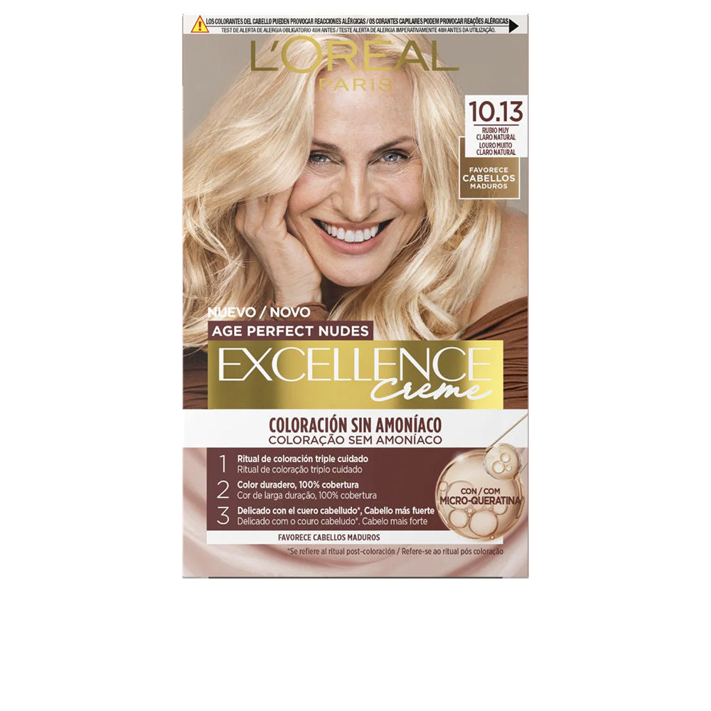 EXCELLENCE CREME ammonia-free hair color with micro-keratin #10.13-Very Light Natural Blonde 1 unit