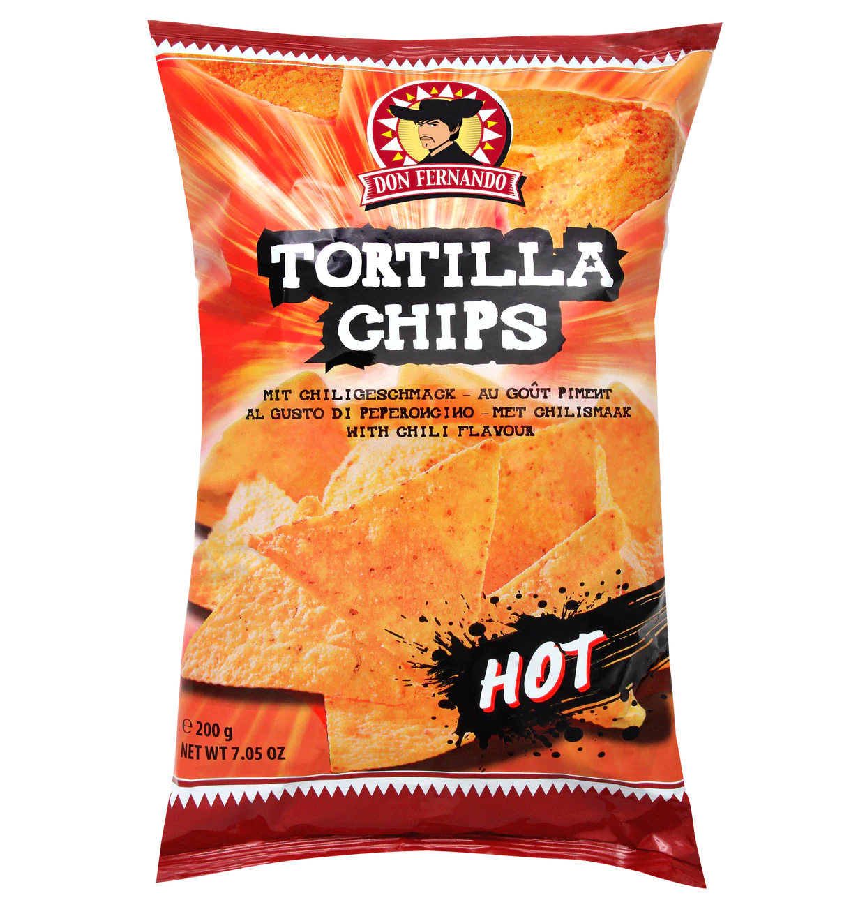 Don Fernando Tortilla Nacho Chips mit Chilligeschmack 200g – Produktansicht