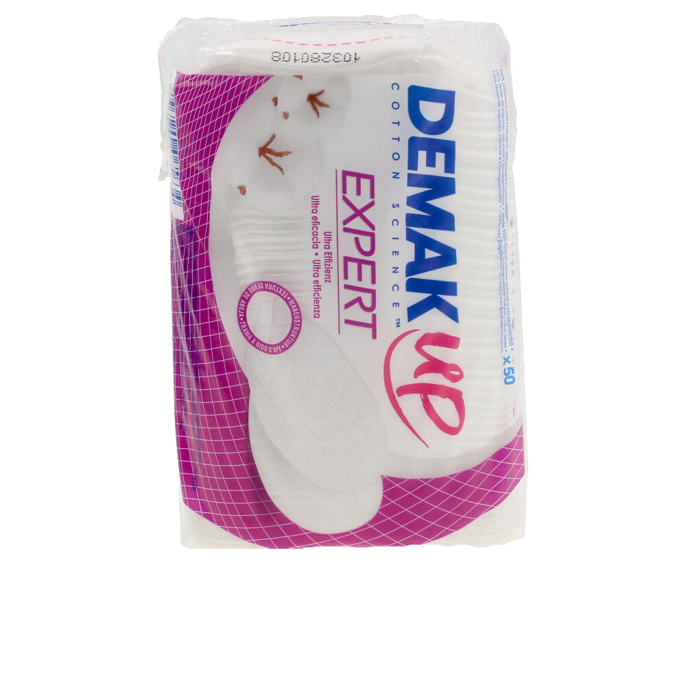 DEMAKUP EXPERT discos desmaquilladores ovalados 50 u