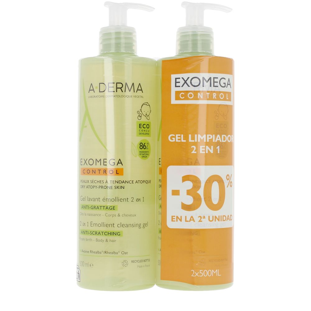 EXOMEGA CONTROL emollient gel 2in1 pack 2 x 500 ml