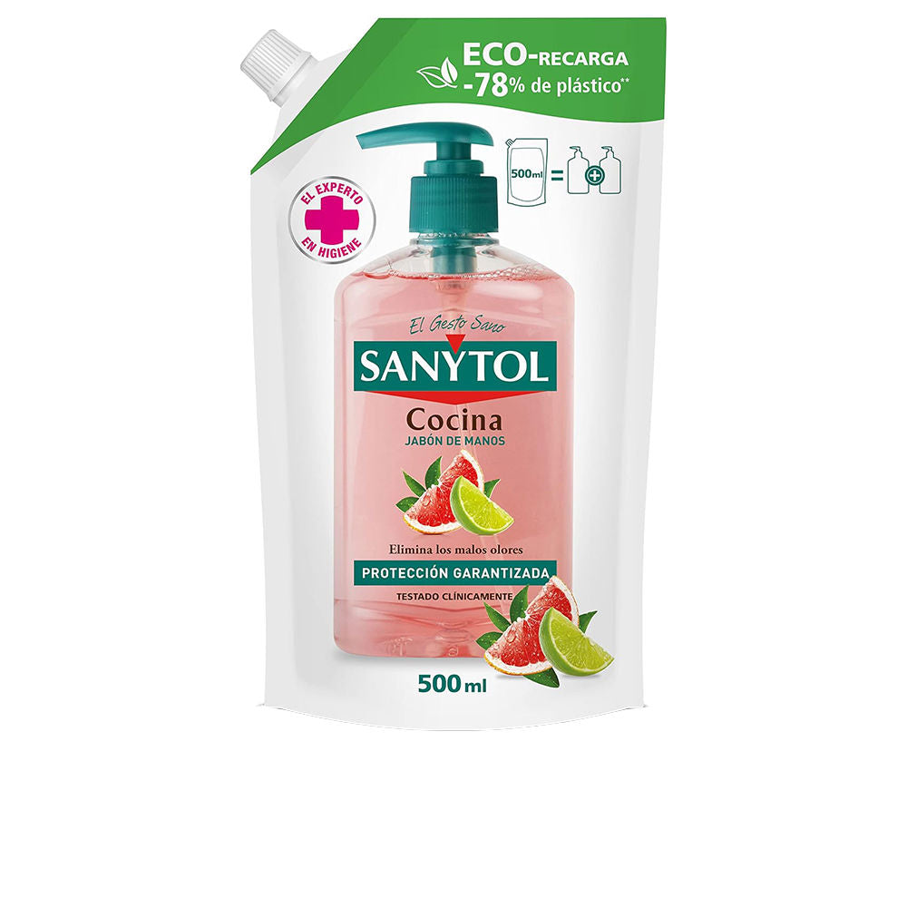 SANYTOL Antibacterial Hand Soap Kitchen Refill Eco Pack 500 ml