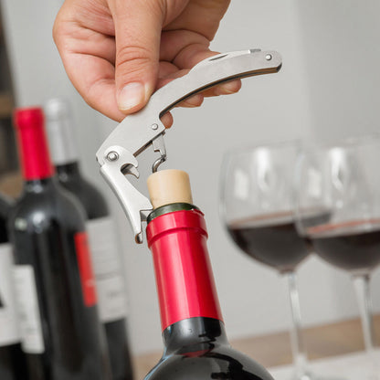InnovaGoods 5-teiliges Wein-Zubehörset in Flaschenoptik mit Korkenzieher und Weinaccessoires – Ansicht 7