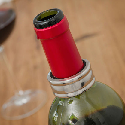 InnovaGoods 5-teiliges Wein-Zubehörset in Flaschenoptik mit Korkenzieher und Weinaccessoires – Verpackung